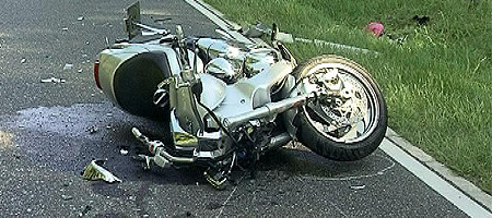 Unfall mit Motorrad (Symbolbild)
