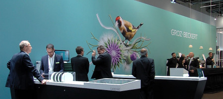 Stand von Groz-Beckert auf der Techtextil
