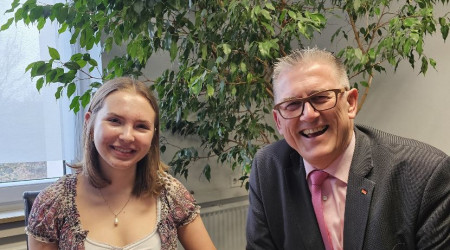 Margret Zook mit Michael Donth