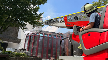 Brand Filderhalle