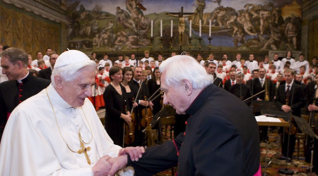 Papst Benedikt XVI. mit Bruder Georg Ratzinger