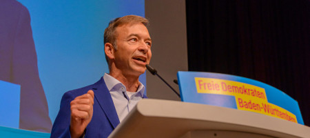 Pascal Kober auf dem Landesparteitag der FDP