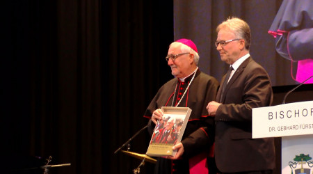 Bischof Gebhard Fürst mit Generalvikar Clemens Stroppel