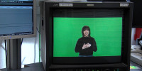 Katharina Poppei auf dem RTF.1-Monitor