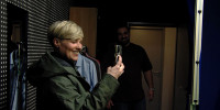 Cindy Holmberg im RTF.1-Studio