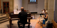 Klavierspieler in der Martinskirche Metzingen