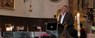 Joachim Zeller in der Kirche