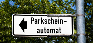 Schild Parkschein-Automat