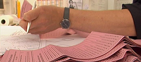 Kommunalwahl: Auszählung der Stimmen