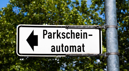 Schild Parkschein-Automat