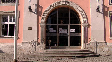 Rathauseingang Rottenburg