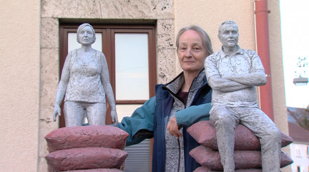 G&ouml;tz und Gisela, Kunstobjekte von Birgit Feil