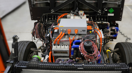Wasserstoff LKW Motor