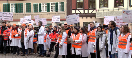 Streik an der Uniklinik Tübingen