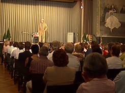 Eckhard Grauer in den Pfullinger Hallen